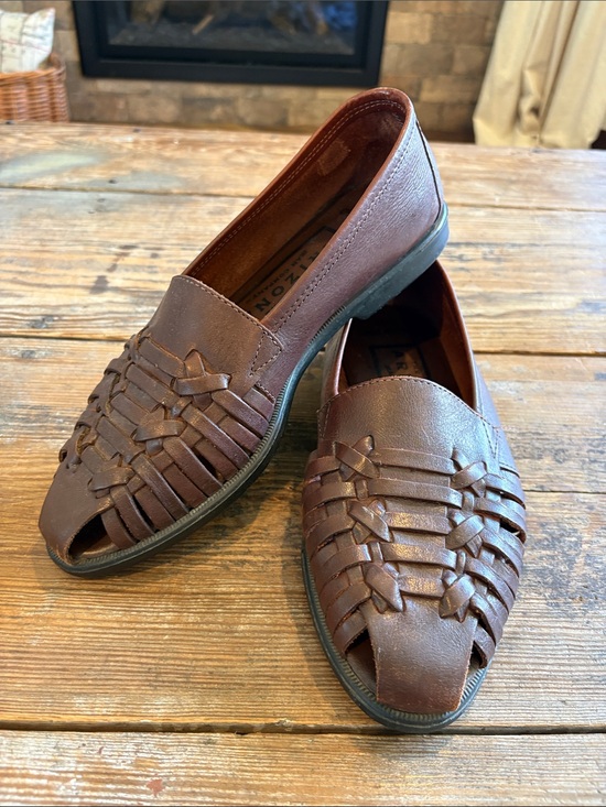 Arizona Jean Company Shoes - Vintage Arizona Jean Company Woven Leather Huarache Loafers